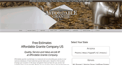 Desktop Screenshot of affordablegranite.co