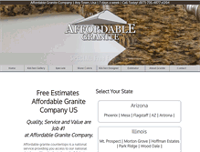 Tablet Screenshot of affordablegranite.co